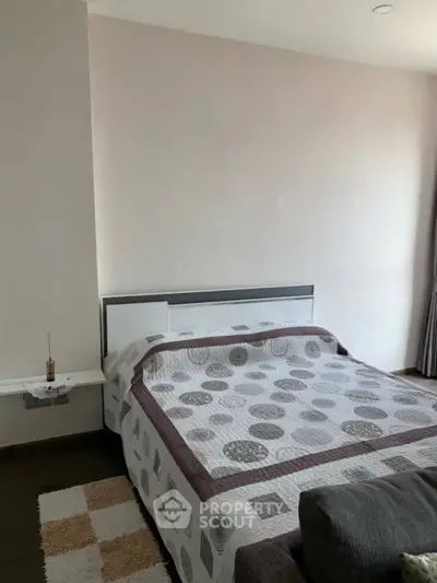 Modern bedroom with stylish decor and cozy ambiance