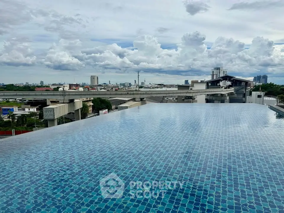 Stunning rooftop infinity pool with panoramic city views