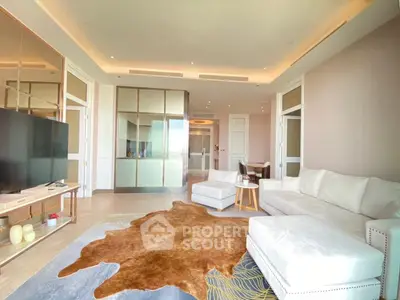 Luxurious living room with elegant decor and spacious layout
