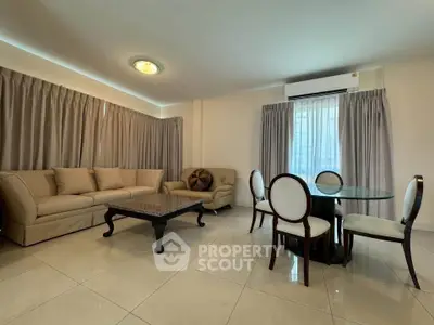 Spacious living room with elegant furniture and natural light