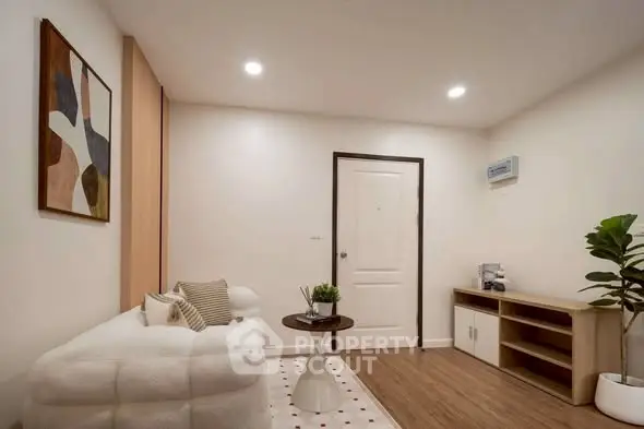 Cozy modern living room with stylish decor and comfortable seating