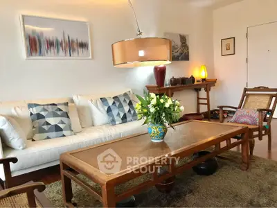 Charming living room with elegant decor and cozy seating area