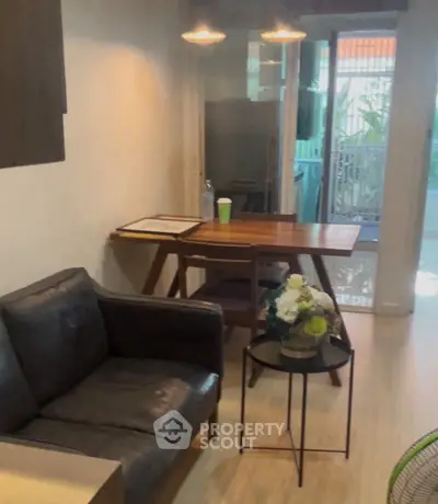 Cozy living room with modern furniture and natural light