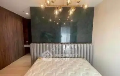 Luxurious bedroom with elegant lighting and modern design