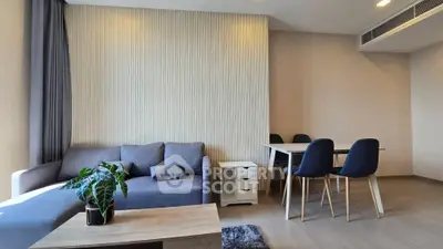Modern living room with stylish furniture and elegant decor