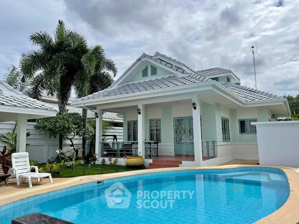 Charming villa with private pool and lush garden, perfect for serene living.