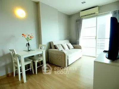 Bright and cozy living room with modern decor and natural light