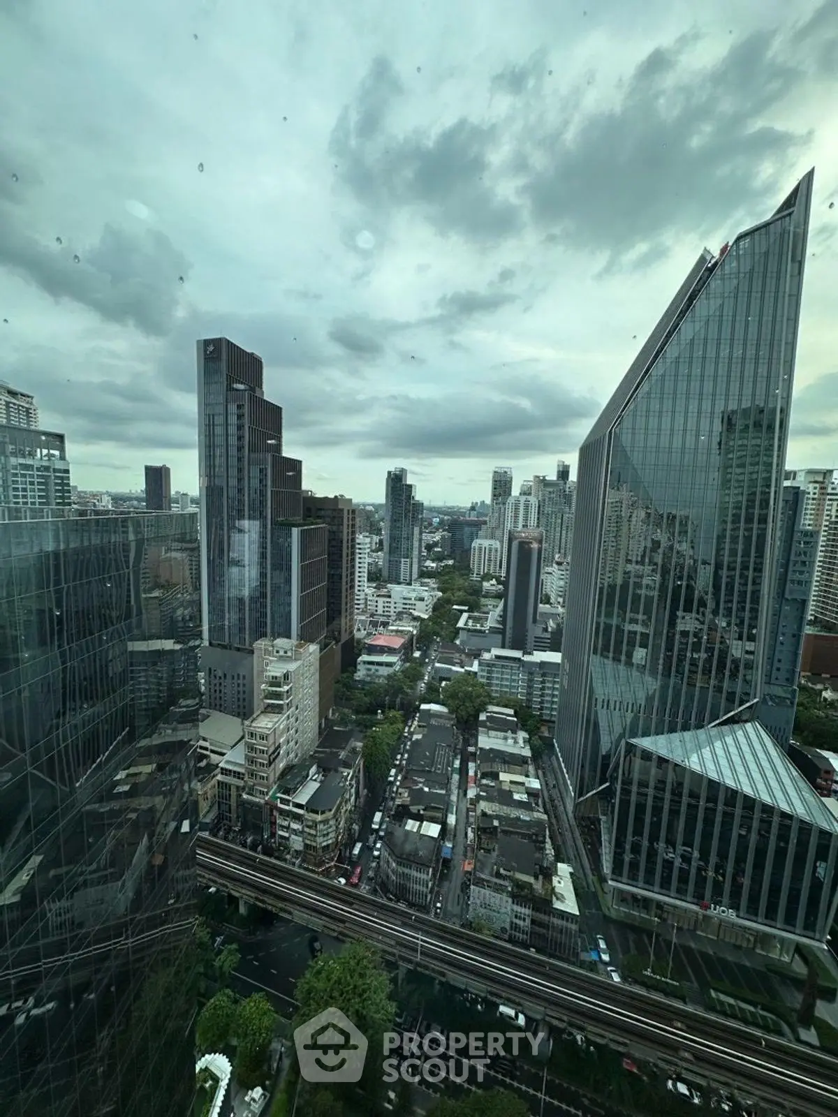 Stunning cityscape view showcasing modern skyscrapers and urban architecture.