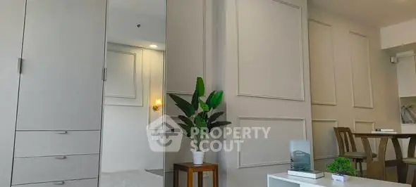 Modern living room with stylish decor and elegant furniture