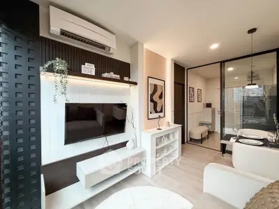 Modern living room with sleek design and stylish decor