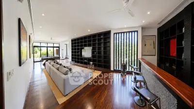 Luxurious modern living room with sleek design, spacious layout, and elegant furnishings, perfect for entertaining.