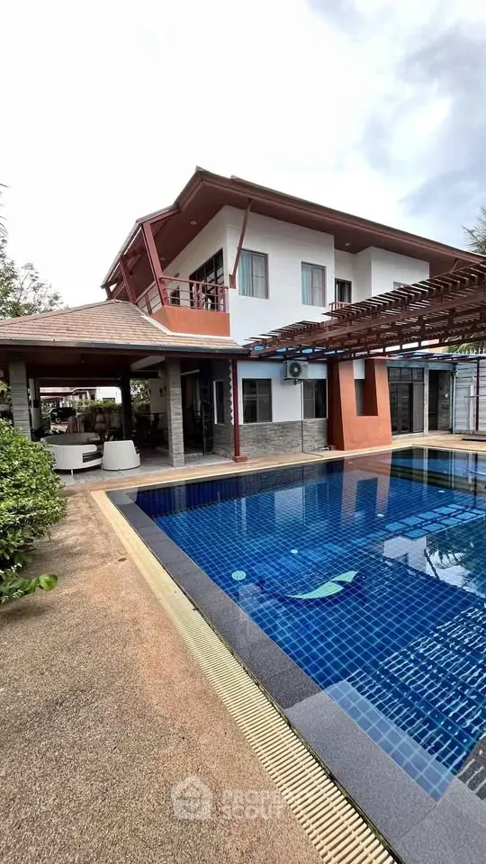 Luxurious villa with private pool and modern architecture