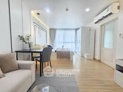 Modern studio apartment with stylish decor and natural light