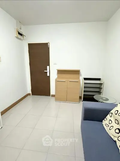 Minimalist living room with modern furniture and neutral tones