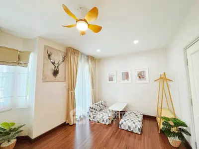 Cozy living room with modern decor and natural light