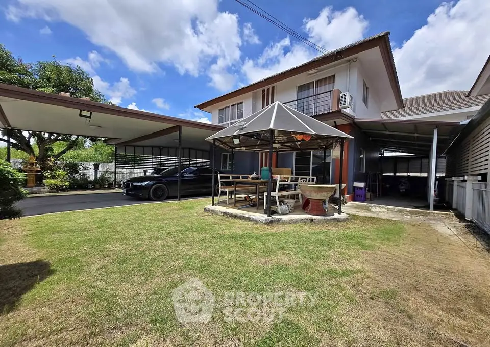 Charming suburban home with spacious carport and lush garden, perfect for family living.