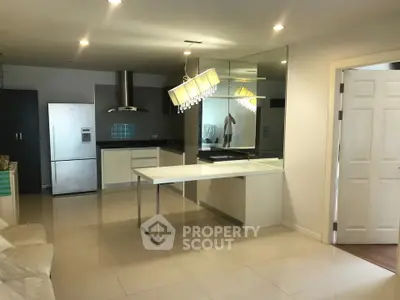 Modern kitchen with sleek design and stainless steel appliances