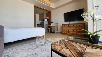 Modern studio apartment with stylish decor and open layout