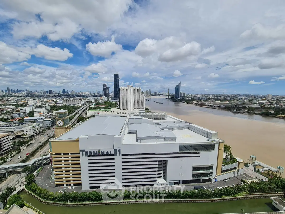 Stunning cityscape view featuring Terminal 21 and river, perfect for urban living enthusiasts.
