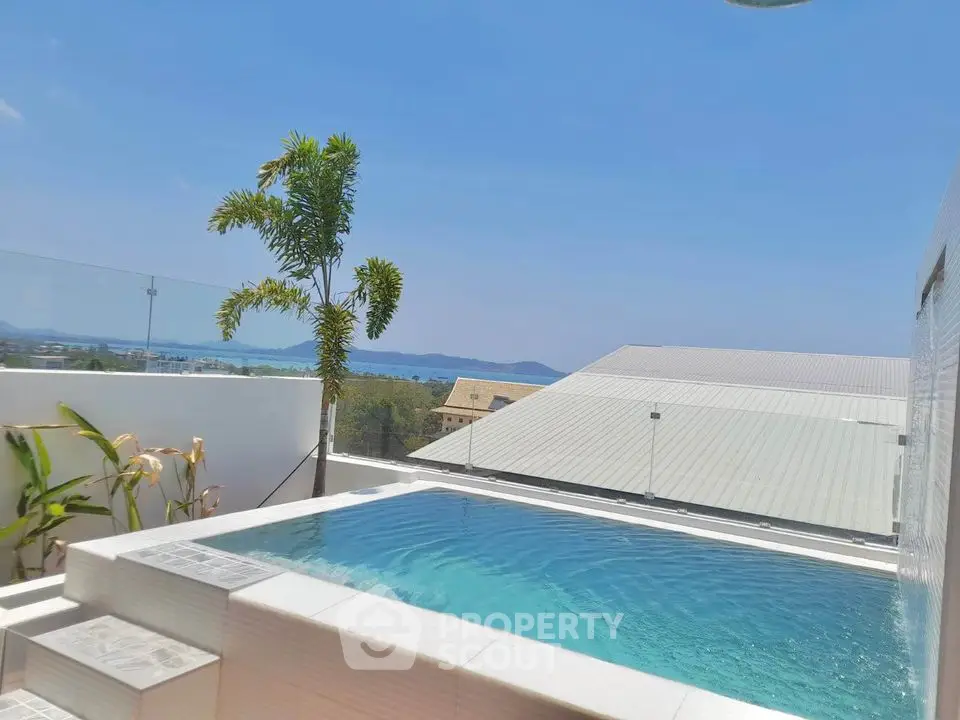 Stunning rooftop pool with panoramic views of the city and ocean