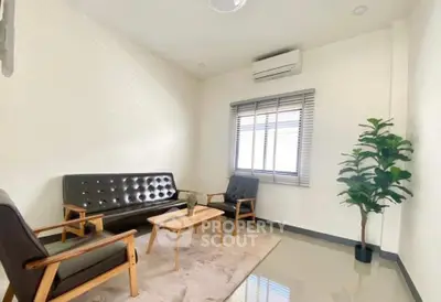 Cozy minimalist living room with modern furniture and natural light