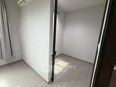 Modern minimalist interior with sleek flooring and neutral tones, perfect for customization.