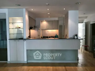 Spacious modern kitchen with open layout and sleek design