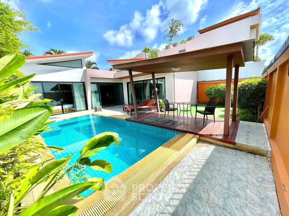 Luxurious villa with private pool and modern design, perfect for tropical living.