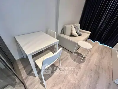 Modern living room with minimalist furniture and elegant decor
