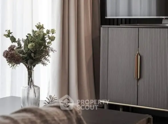 Stylish living room with elegant decor and modern furniture