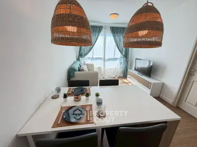 Charming living room with stylish decor and natural light