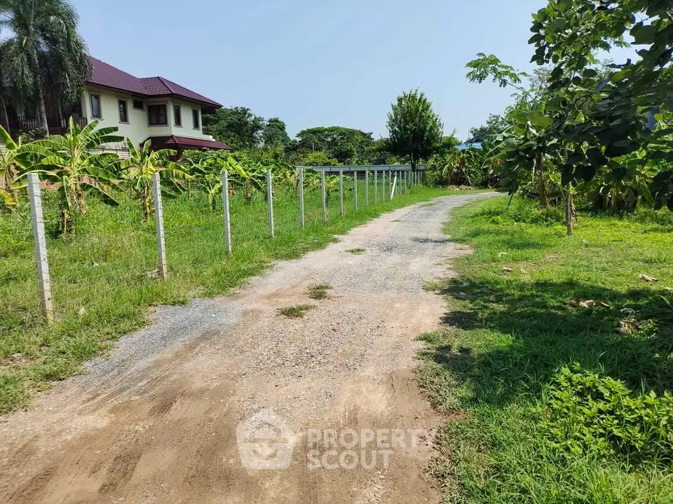 Charming countryside property with lush greenery and a private driveway leading to a spacious home.