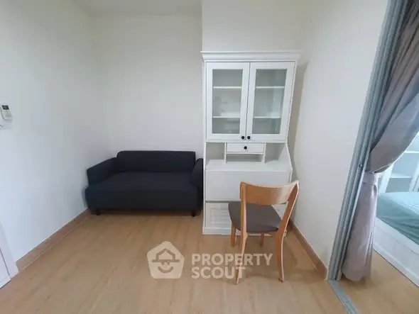 Cozy study nook with modern furniture and natural light