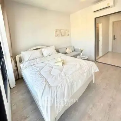 Bright and cozy bedroom with modern decor and natural light