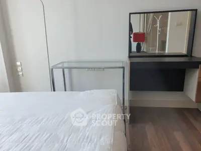 Modern bedroom with sleek furniture and stylish decor