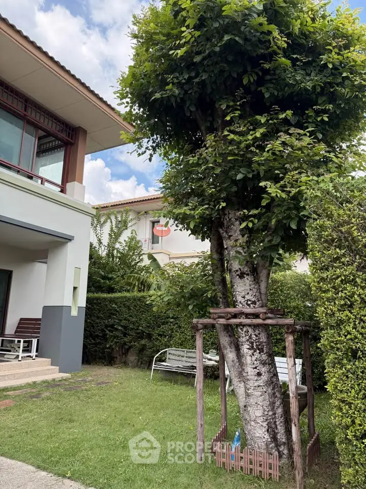 Charming suburban home with lush garden and mature trees, perfect for nature lovers seeking tranquility.