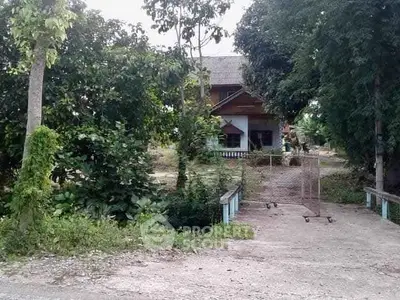 Charming rural house surrounded by lush greenery and trees, offering serene countryside living.