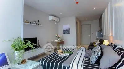 Modern living room with stylish decor and cozy ambiance