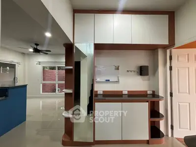 Modern interior with sleek cabinetry and open layout, perfect for stylish living.