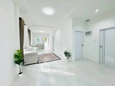Spacious and bright living room with modern decor and natural light