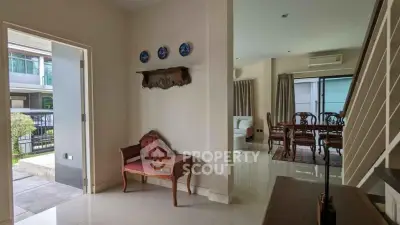 Charming interior with elegant furniture and open layout, perfect for modern living.