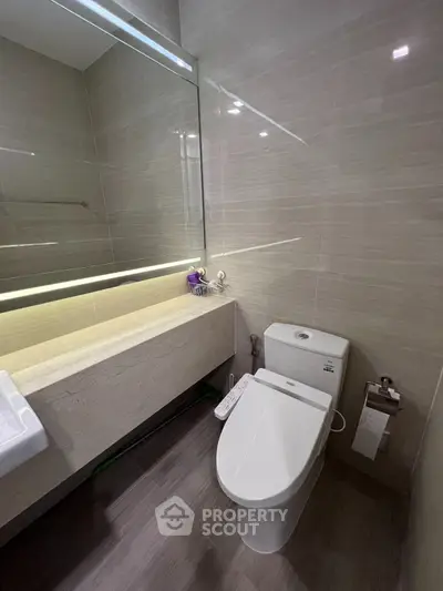 Modern bathroom with sleek design and high-quality fixtures