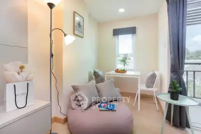 Cozy study nook with modern decor and natural light