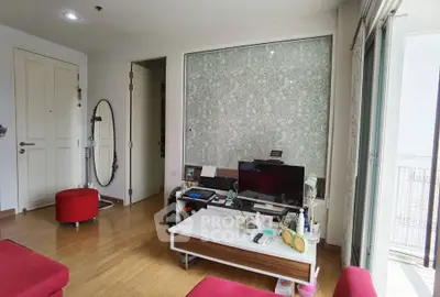 Modern living room with stylish decor and natural light