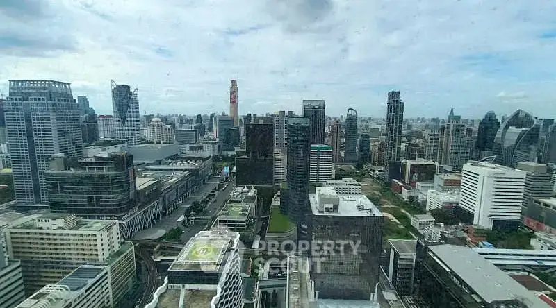 Stunning cityscape view showcasing modern skyscrapers and urban landscape, perfect for real estate investment.