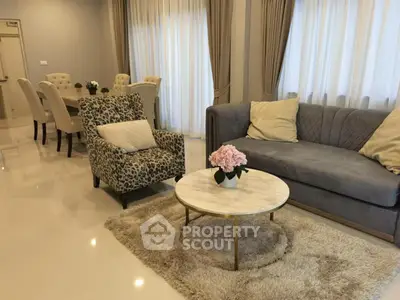 Elegant living room with plush seating and stylish decor