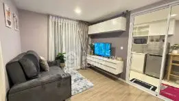 Modern living room with sleek furniture and stylish decor