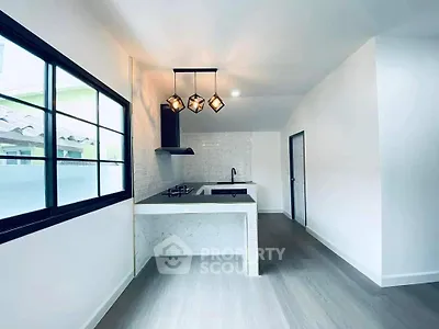 Modern minimalist kitchen with sleek design and open layout