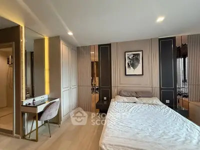 Luxurious bedroom with elegant decor and stylish furniture
