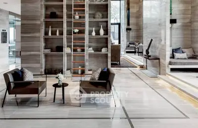 Luxurious modern living room with elegant decor and spacious layout